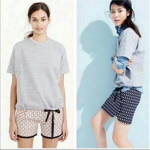 J crew Short sleeve Navy Nautical Casual Coastal Short Sleeves Sweatshirt Top M